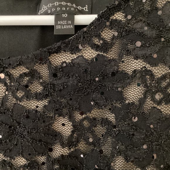 Black & Lace Cocktail Dress - Picture 3 of 4